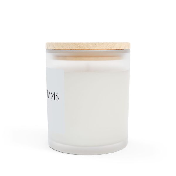 Sweet Dreams Frosted Glass Candle - Relaxing Aromatic 11oz Home Decor - Image 3