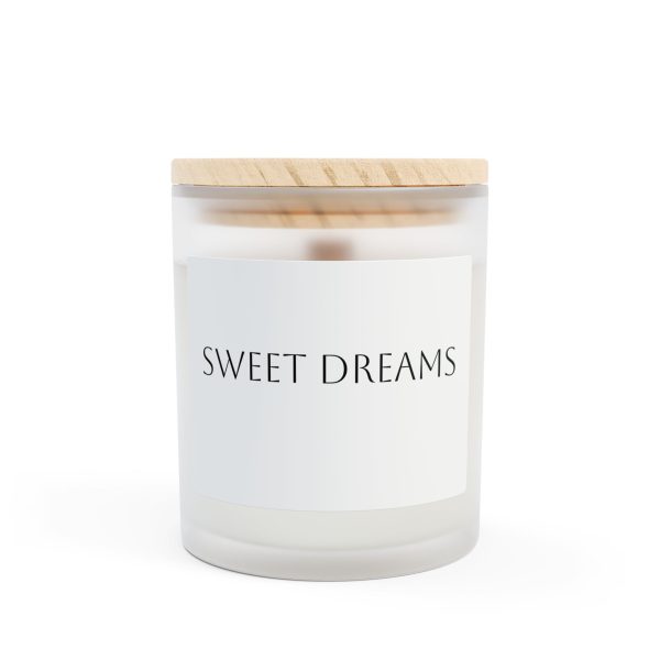 Sweet Dreams Frosted Glass Candle - Relaxing Aromatic 11oz Home Decor